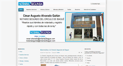 Desktop Screenshot of notaria2ibague.com