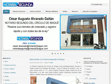 Tablet Screenshot of notaria2ibague.com